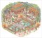Autumn Cat Village Isometric Stickers, 3D Landscape Scene, Adorabilities